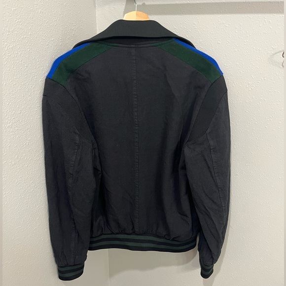 Stella McCartney Wool Track Jacket M w/Striped Shoulders - Picture 2 of 4